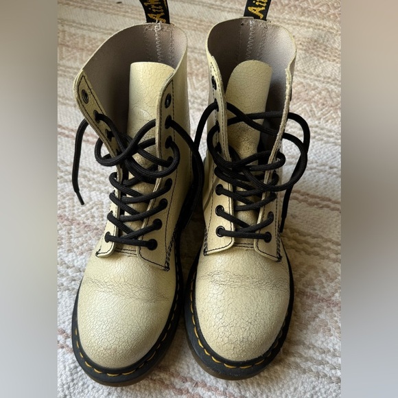 Dr. Martens Shoes - Dr. Martens 1460 Pascal Putty + Grey US size 7 cristal suede